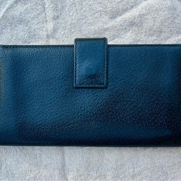 GUCCI Authentic SALE! EUC Black Long Wallet Gucci Nameplate Vintage - Picture 6 of 6